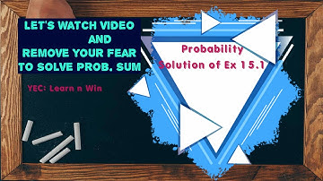 Probability| ex 15.1| Q. no. 4|