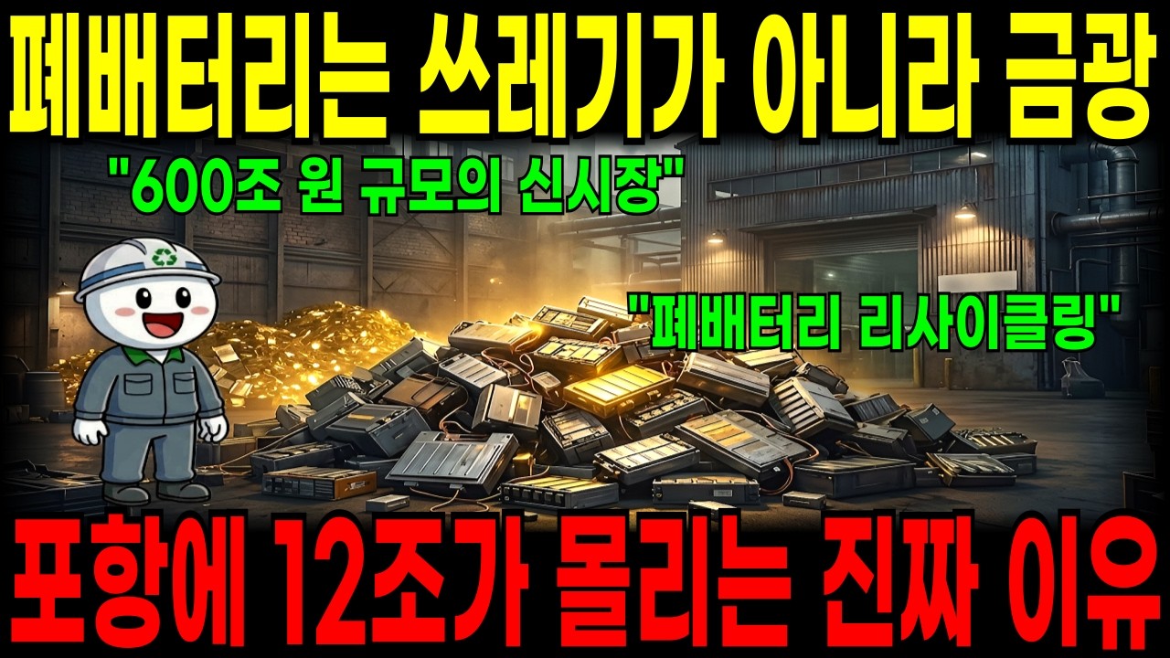 폐배터리는 쓰레기가 아니라 600조 금광, 포항에 12조가 몰리는 진짜 이유 |폐배터리 리사이클링