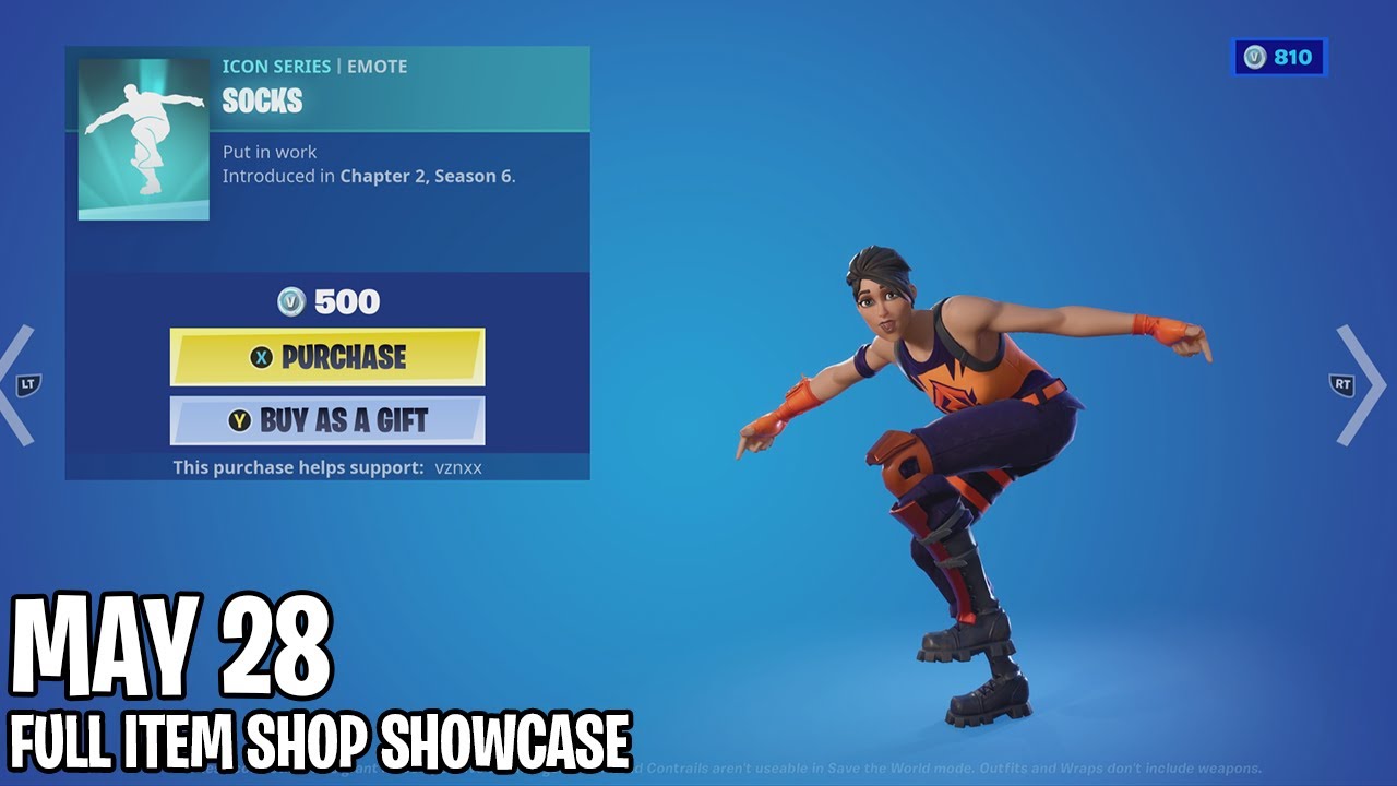 May 28 2021 Fortnite Item Shop (Fortnite Battle Royale) NEW Socks