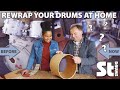 How to rewrap a drumkit at home