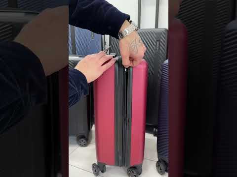 Набор чемоданов Франция (L M S-3шт) поликарбонат синий/Airtex 231, видео 1