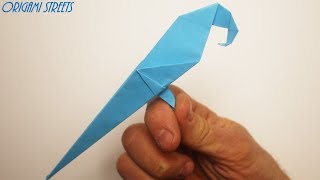 Оригами попугай из бумаги. Как сделать попугая из бумаги.