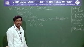 Information Security Framework| VII Sem| CSE/ISE| 17CS754| Module 5| Session 1