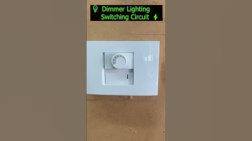 💡 Dimmer Lighting Circuit Explained ⚡ #DimmerSwitch #LightingControl