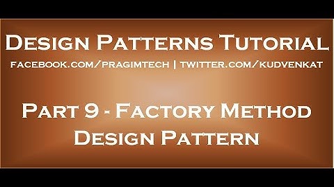 Factory Method Design Pattern