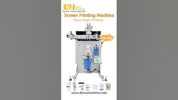 ✨DEMA Semi-Auto Screen Printing Machine for plastic& paper bowl/cups