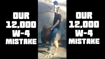 Our Huge $12,000 Tax Mistake! | How we Fixed our w4