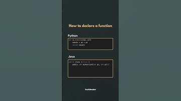 Python vs Java: Function Declaration Made Easy! 🐍☕ #CodingTips #ytshorts #shortsfeed #techbreaker