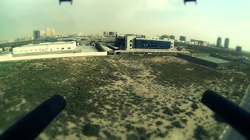 multicopter flight with onboard vision through video glasses