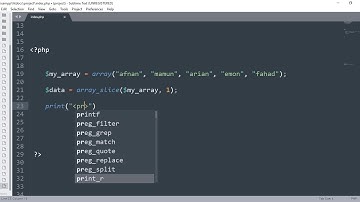 PHP Array Functions -24 (array_slice())