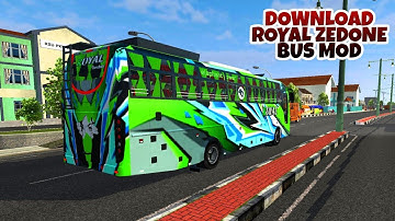 Royal Zedone Bus Mod In Bus Simulator Indonesia - Bussid Bus Mod - Bussid Car Mod - Bussid Mods