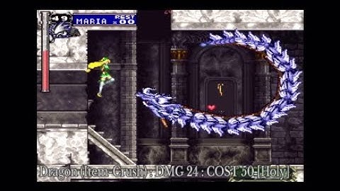 Castlevania SOTN Maria Renard moves guide (requiem, DXC, & mobile versions)