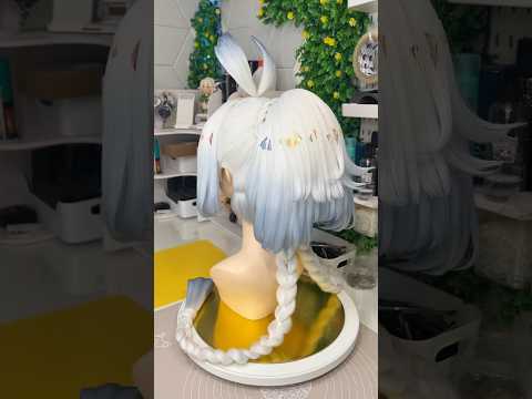 Процесс укладки парика на Муалани #косплей