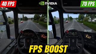 Nvidia Control Panel Settings for ETS2: 40 → 70 FPS 🚀