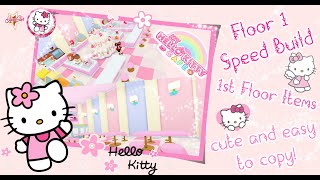 ⭐ Floor 1 Speed Build Hello Kitty Cafe ⭐ 1st floor items | NO VIP NO GAMEPASSES | LOW-COST || ROBLOX screenshot 5