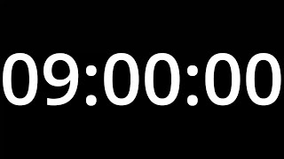 9 HOUR  TIMER - No Sound - Full HD 1080p - COUNTDOWN 540 Minute Timer