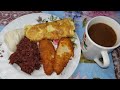 FACIL Y DELICIOSO DESAYUNO HONDUREÑO CON PECHUGAS DE POLLO