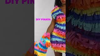 DIY Piñata Halloween Costume - Quick &amp; Easy #diyhalloween #halloweencostume