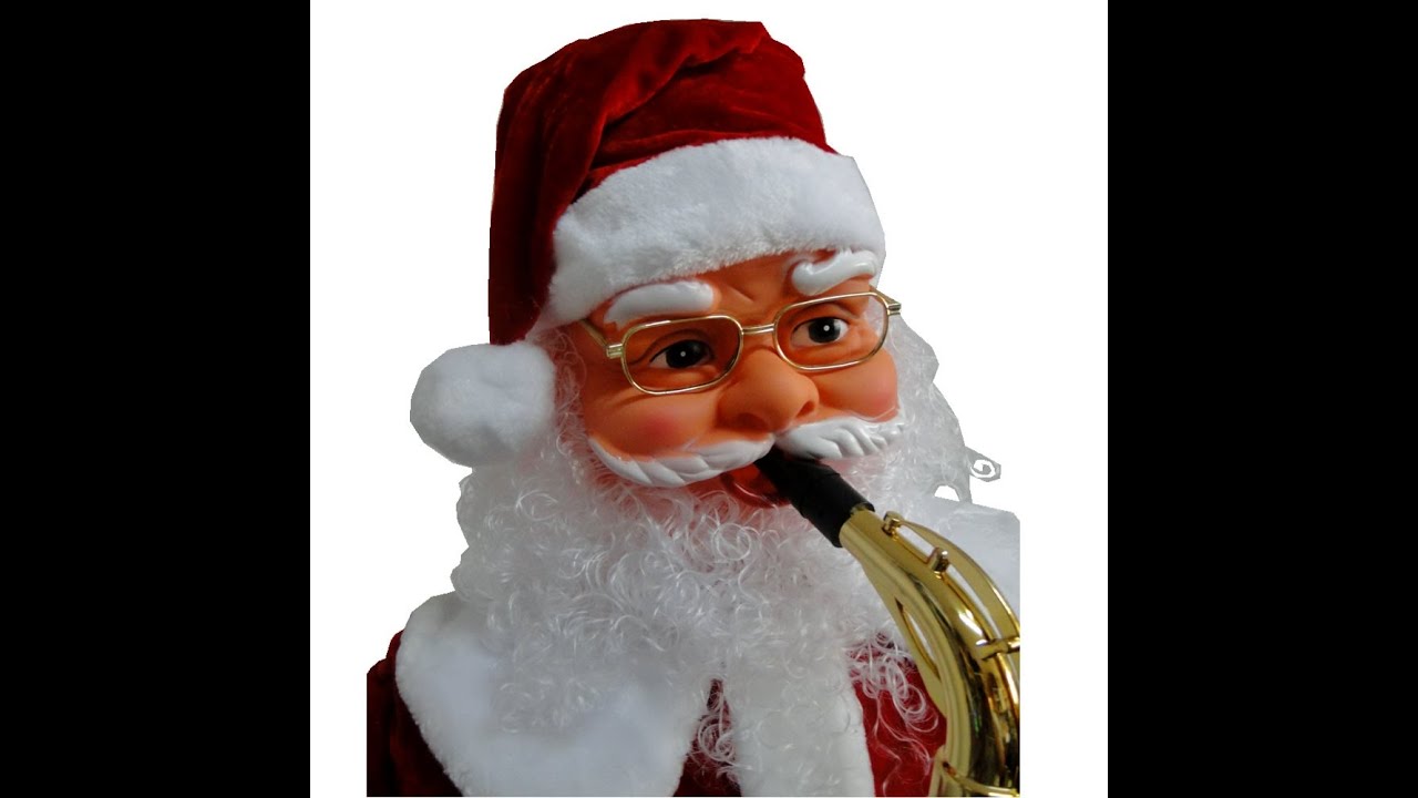 Papai Noel 1,80 Dança Toca Saxofone Bi-Volt