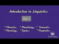 Introduction to linguisticspart 1 for beginners