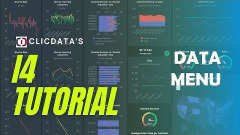 Introduction to your Data Menu - i4 ClicData Tutorial