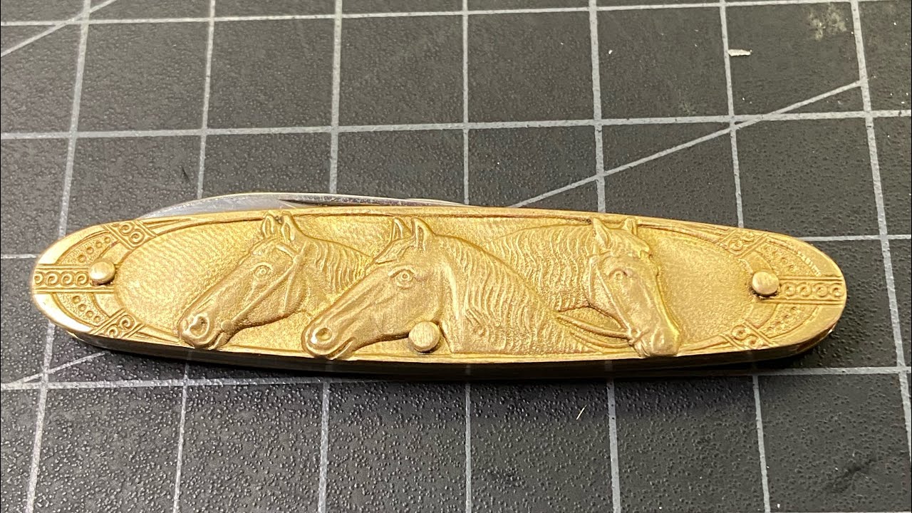 Brass Horse Knife From The Novelty Knife Company ThriftyKaniffy YouTube