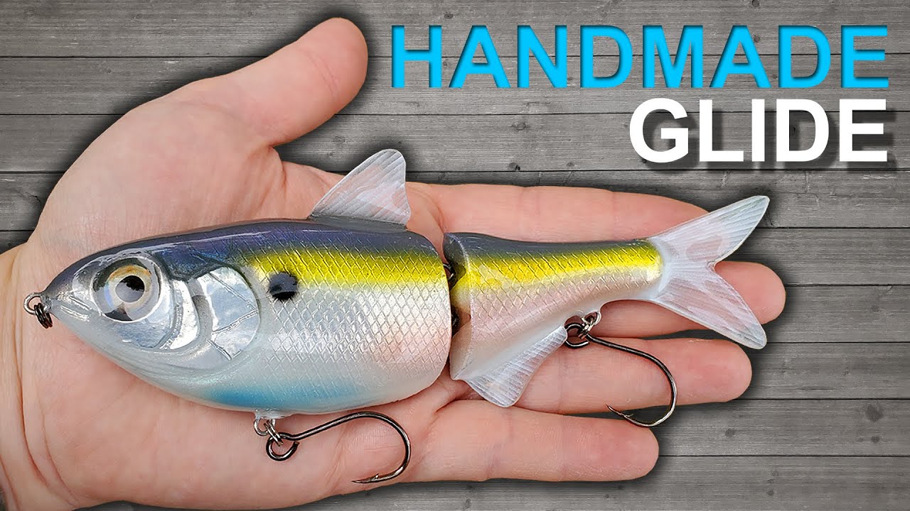 Shad GlideBait wooden fishing lure making from start to finish. YouTube
