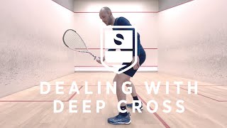 Squash Tips & Tricks - Dealing with deep cross court on the backhand!