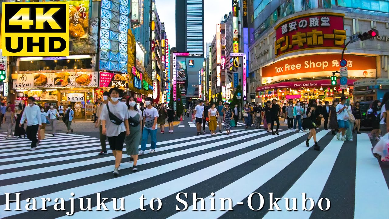 原宿→新宿→新大久保を自転車サイクリング Tokyo Bike Ride POV 4K - Japan Tourism#ASMR #Harajuku #Shinjuku #Shinookubo