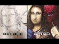 MONA LISA vs. THE SPIDER MAN. [Original Live Sketch]