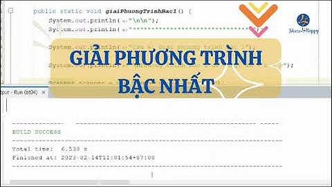 OOP - Java cơ bản BT04 - Giải phương trình bậc nhất
