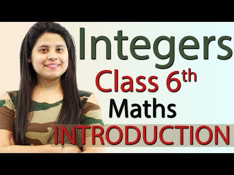 "Integers" Chapter 6 - Introduction - Class 6th Maths