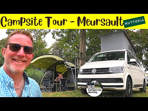 5 Minute Campsite Tour and Review - Huttopia Meursault Burgundy France