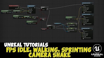 UNREAL ENGINE 4 | easiest camera shake headbobbing for idle, walking and sprinting ue4 tutorial