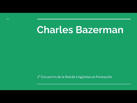 Charles Bazerman para RELIF
