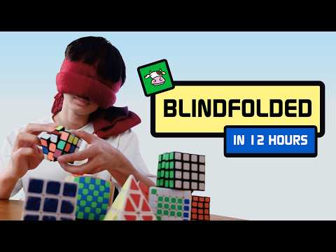 I solved a Rubik's Cube blindfolded in 12 hours.