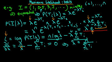 Maximum likelihood estimation for the beer example model