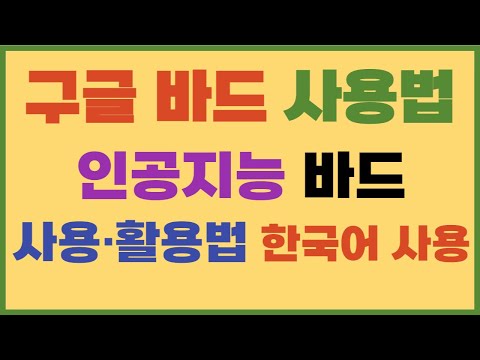   구글 바드 사용법 인공지능 바드 IT닥터