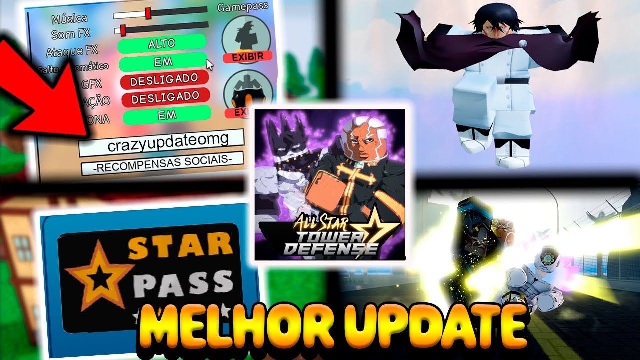 Roblox : All Star Tower Defense MINI UPDATE NEW CODE. 