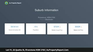 Lot 111, 26 Quetta St, Riverstone NSW 2765 | AuPropertyReport.Com