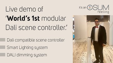 Dali compatible scene controller by OSUM | Smart Lighting system | DALI dimming system