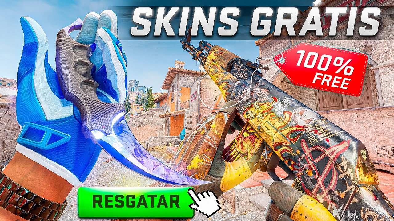 Como GANHAR SKINS GRÁTIS no CS2 em 2026 Funcionando!! (não é clickbait)