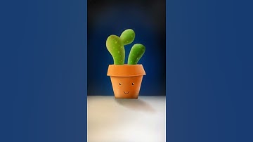 Amazing digital art of flowers pot in procreate #shorts 😍