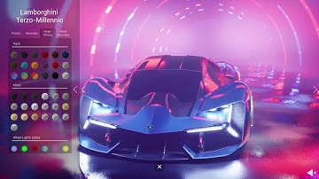 Lamborghini Terzo Millennio UE4 Configurator with Ray-Tracing