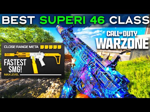 NEW #1 FASTEST SMG in WARZONE 👑 | BEST SUPERI 46 CLASS SETUP (SEASON 4 META)