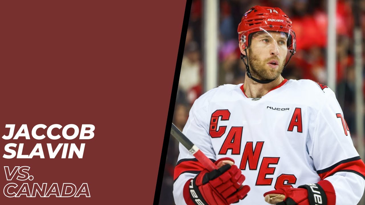 Skip Slavin 4 Nations Face-Off Highlights: Jaccob Slavin vs. Canada (02/15/25 ...