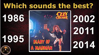 OZZY OSBOURNE (original vs. partially re-recorded vs. remaster) Diary of a Madman ダイアリー・オブ・ア・マッドマン