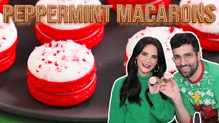 PEPPERMINT MACARONS w/ Jonny Cakes!  Day 9  12 Days of Cookies