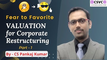Valuation for Corporate Restructuring Part - 1 || Fear to Favorite || CRILW || CS Professional