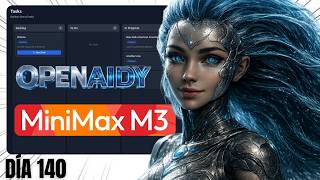 LIVE: Desarrollando OPENAIDY: Usando OPENCODE Día 140 (MINIMAX-m3)